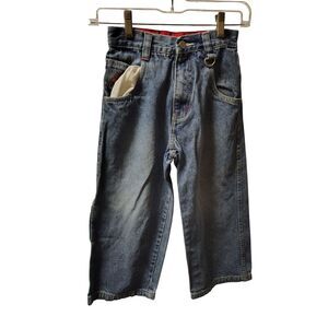 VTG OTB Y2K 90's Jeans Kids Size 8 Flame Logo Medium Wash‎ Denim Jeans